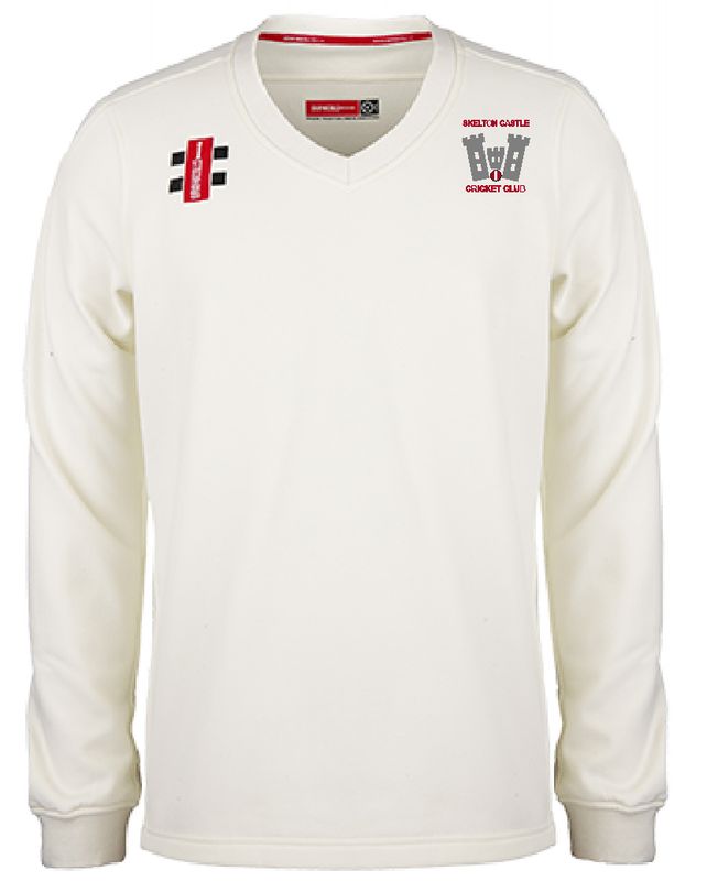 Skelton Castle Pro Performance Long Sleeve Cricket Sweater Skelton Castle Pro Performance Long Sleeve Cricket Sweater