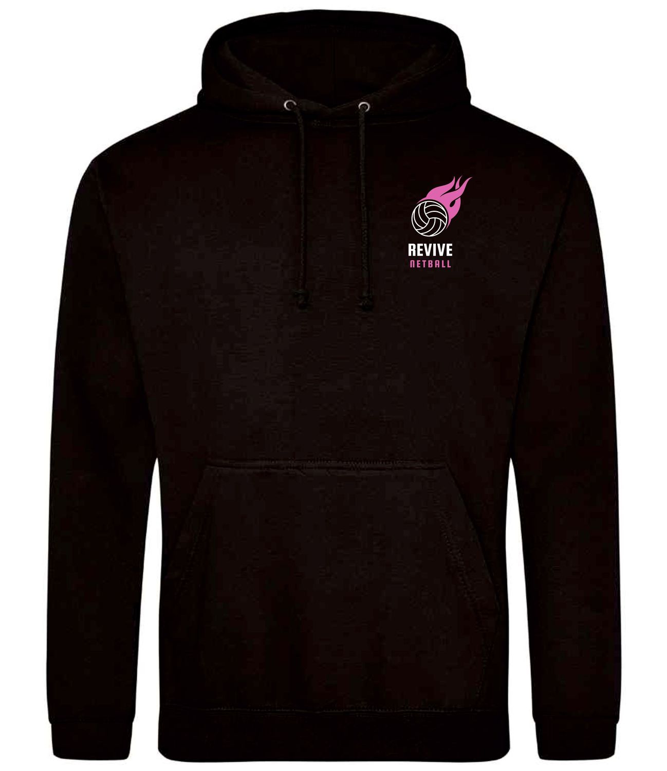 Revive Netball Black Hooded Top Revive Netball Black Hooded Top