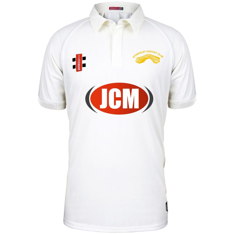 Stokesley Matrix V2 Short Sleeve Cricket Shirt Adult Section Stokesley Matrix V2 Short Sleeve Cricket Shirt Adult Section