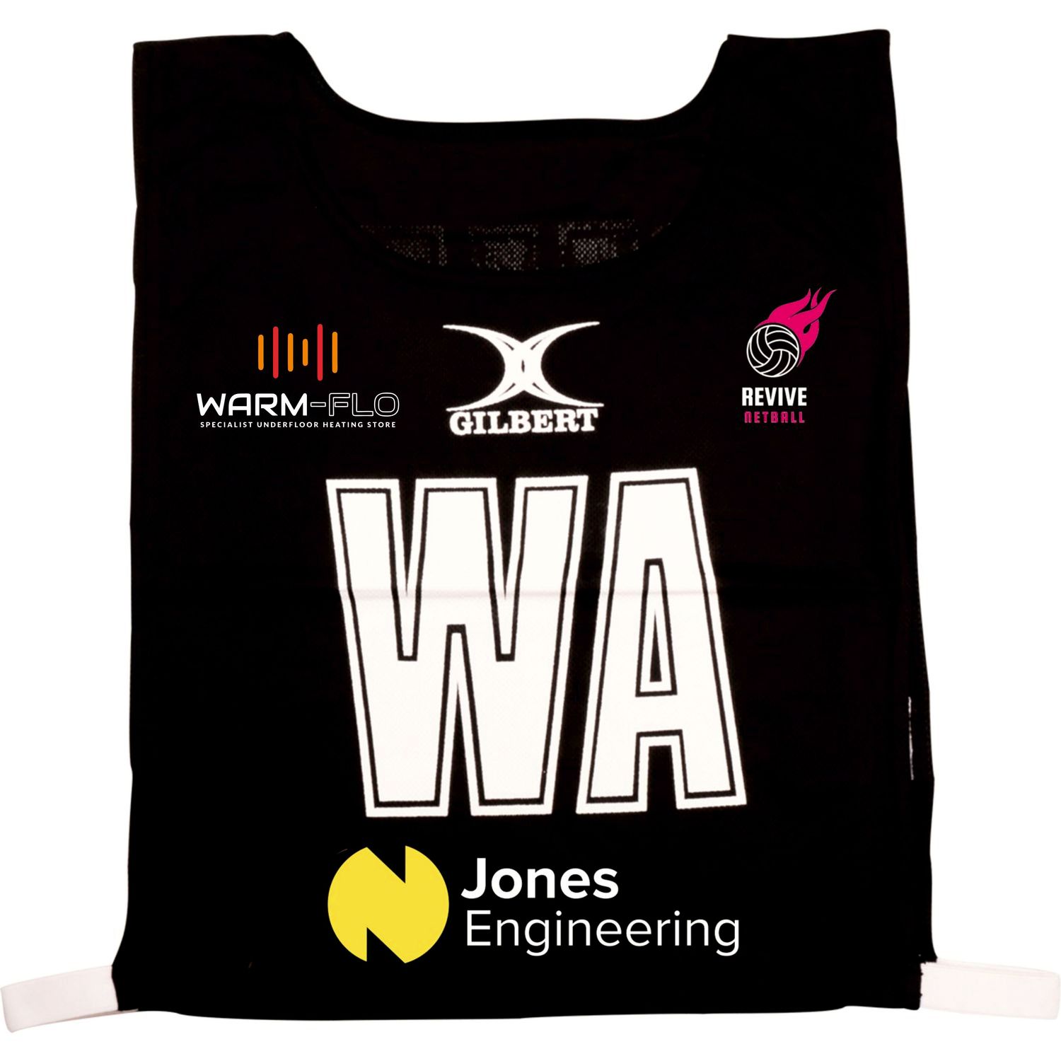 Revive Netball Black Netball Bib (Pack of 7) Revive Netball Black Netball Bib (Pack of 7)