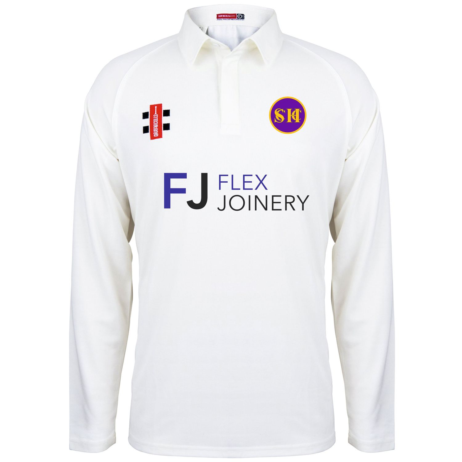Seaham Harbour Matrix Long Sleeve Cricket Shirt Adult Seaham Harbour Matrix Long Sleeve Cricket Shirt Adult