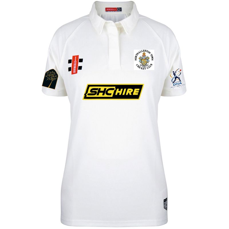 Northallerton Ladies Fit Matrix V2 Short Sleeve Cricket Shirt Northallerton Ladies Fit Matrix V2 Short Sleeve Cricket Shirt
