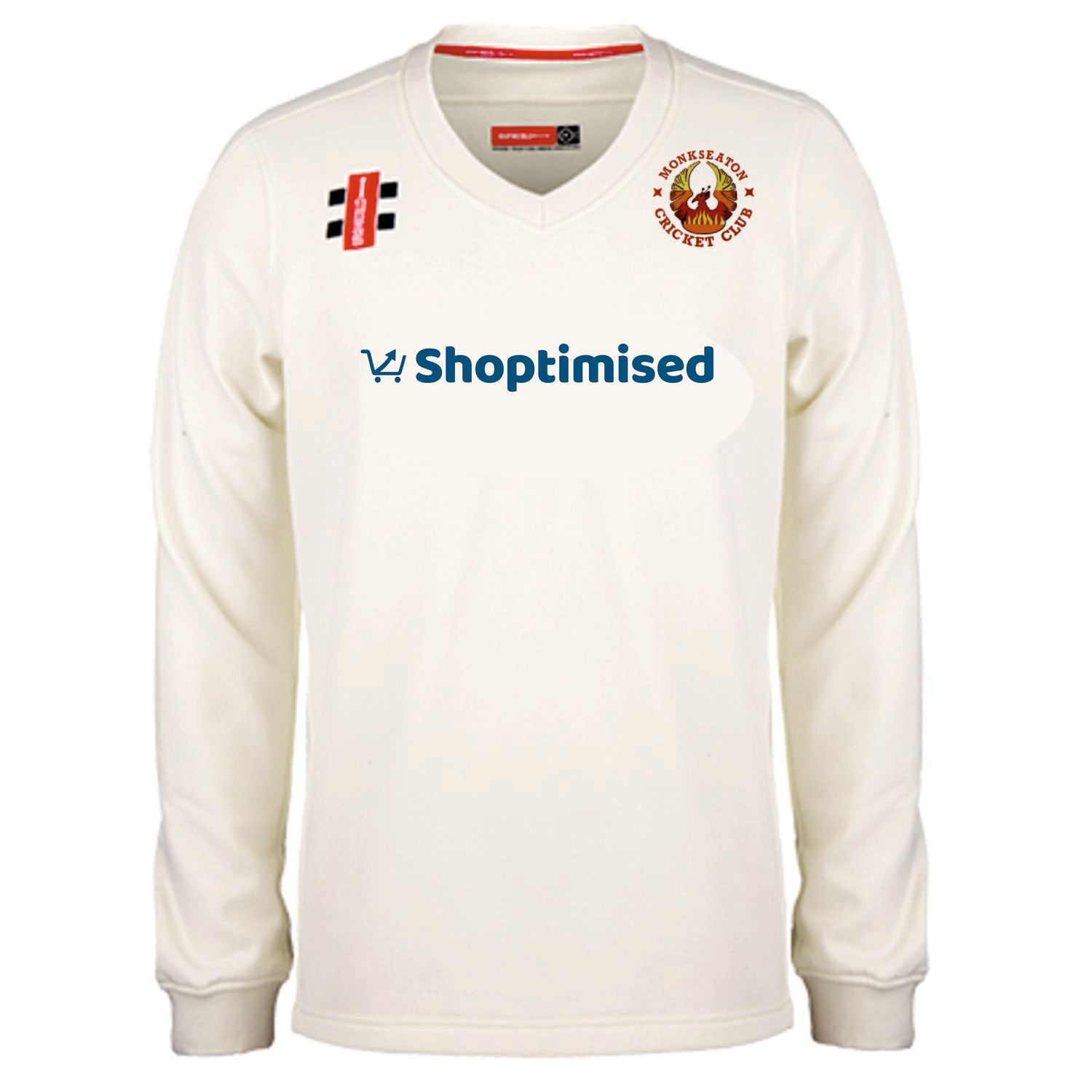 Monkseaton Pro Performance Long Sleeve Cricket Sweater Adult Section Monkseaton Pro Performance Long Sleeve Cricket Sweater Adult Section