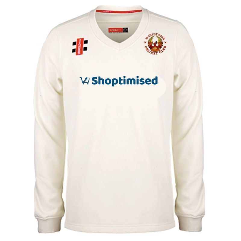 Monkseaton Pro Performance Long Sleeve Cricket Sweater Adult Section Monkseaton Pro Performance Long Sleeve Cricket Sweater Adult Section