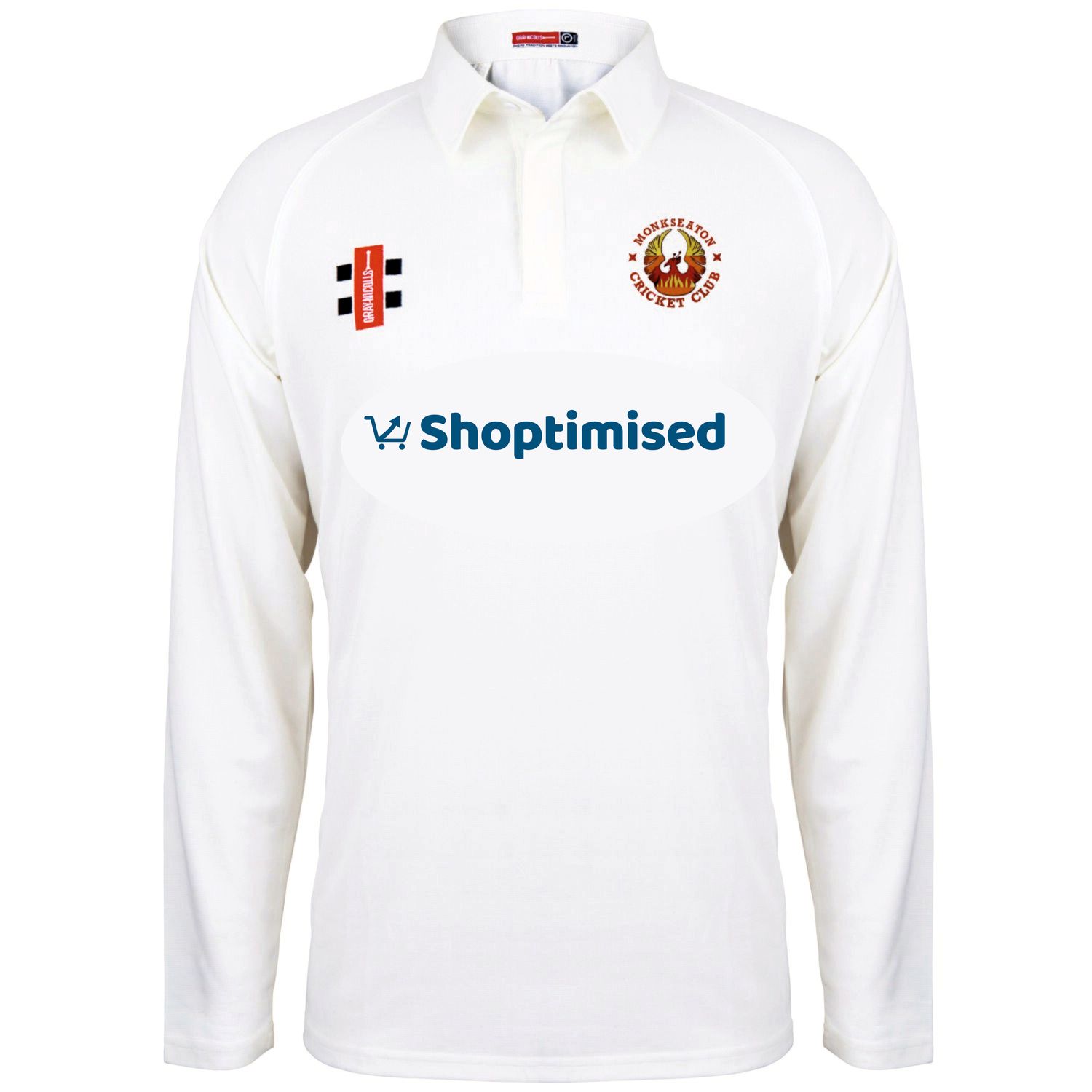 Monkseaton Matrix Long Sleeve Cricket Shirt Junior Section Monkseaton Matrix Long Sleeve Cricket Shirt Junior Section