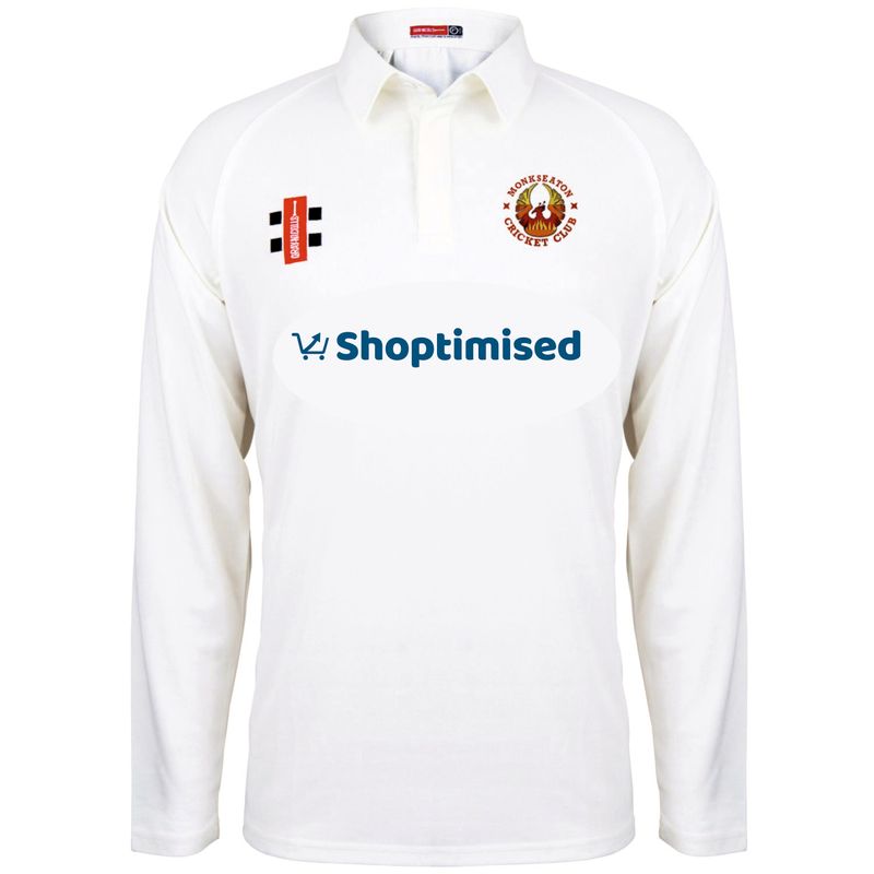Monkseaton Matrix Long Sleeve Cricket Shirt Junior Section Monkseaton Matrix Long Sleeve Cricket Shirt Junior Section