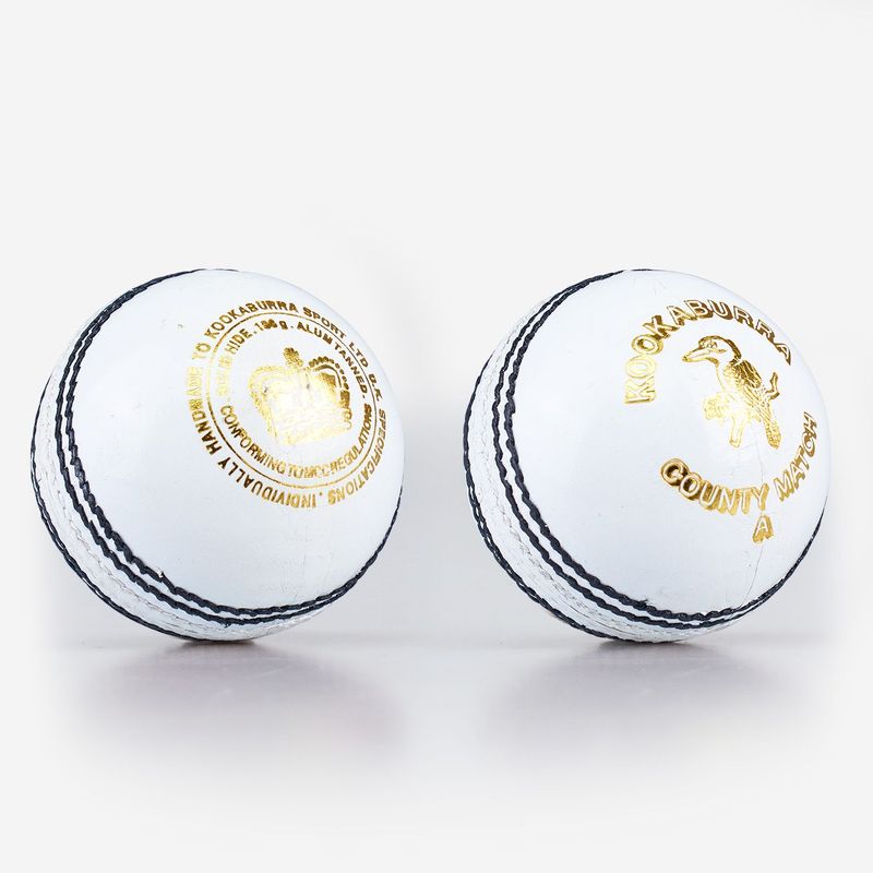 Kookaburra County Match White Leather Cricket Ball Kookaburra County Match White Leather Cricket Ball