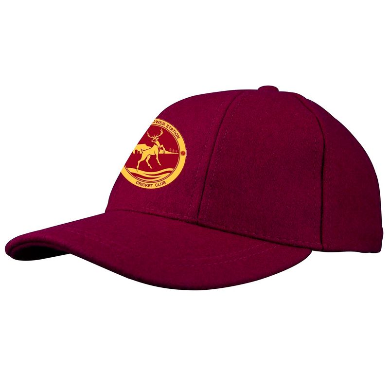 Hartlepool Power Station Maroon Cricket Cap Hartlepool Power Station Maroon Cricket Cap