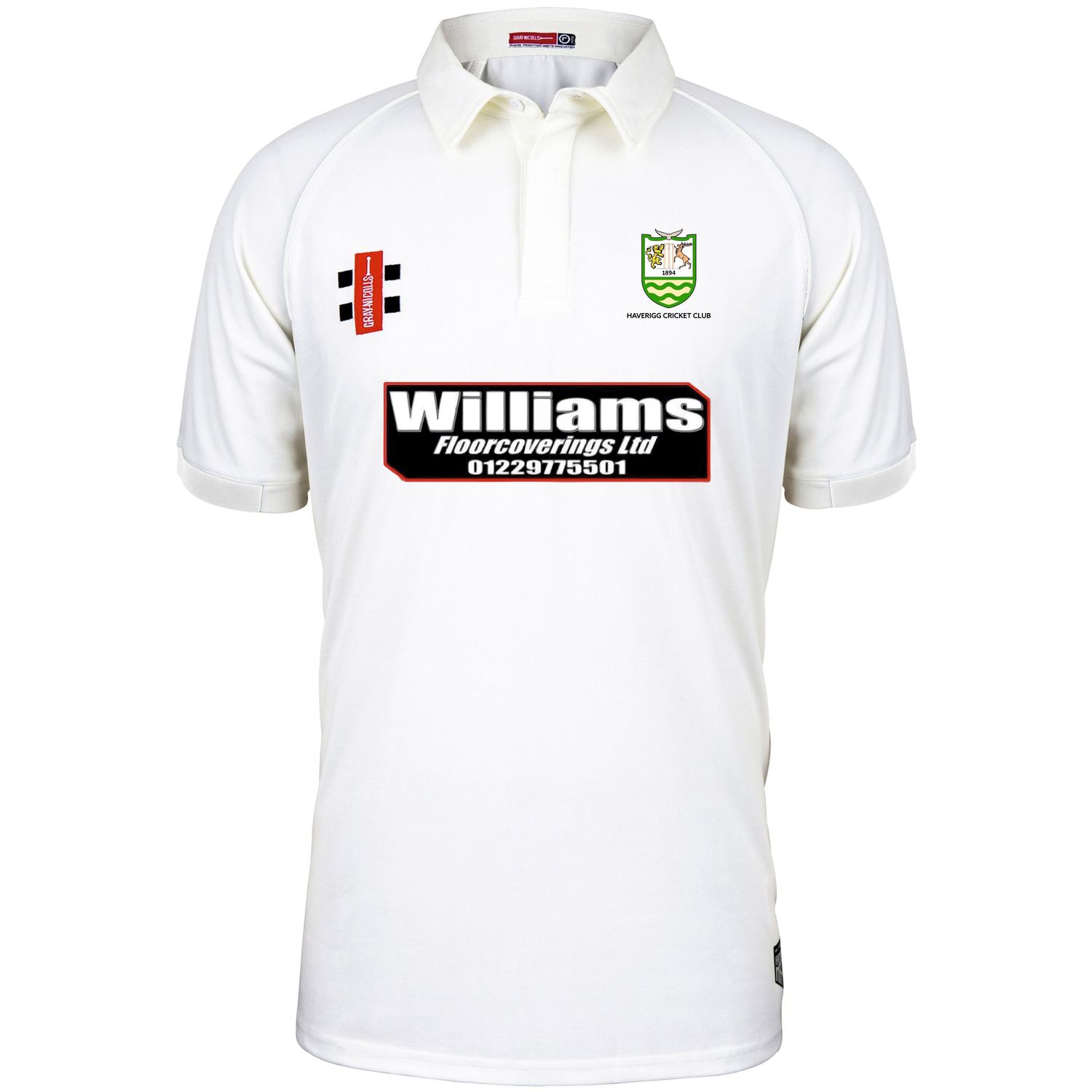 Haverigg Matrix V2 Short Sleeve Cricket Shirt Haverigg Matrix V2 Short Sleeve Cricket Shirt