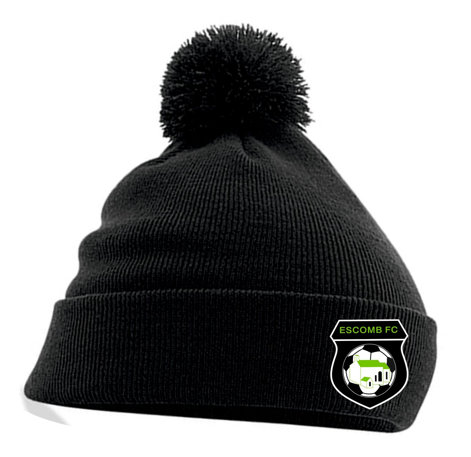 Escomb FC Original Black Pom Pom Hat Escomb FC Original Black Pom Pom Hat