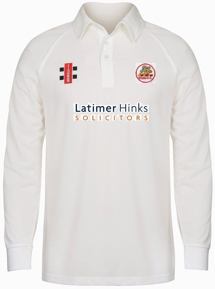 Cliffe Matrix V2 Long Sleeve Cricket Shirt Junior Cliffe Matrix V2 Long Sleeve Cricket Shirt Junior