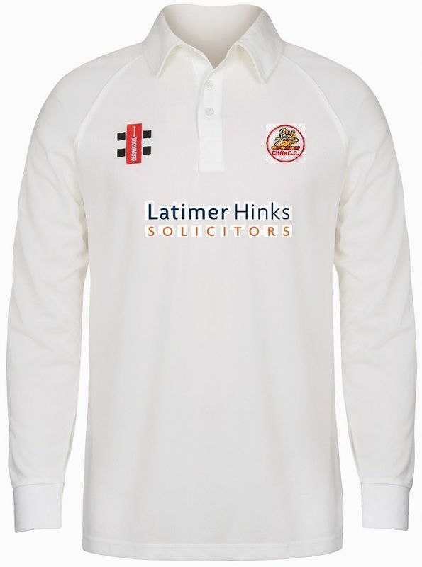 Cliffe Matrix V2 Long Sleeve Cricket Shirt Junior Cliffe Matrix V2 Long Sleeve Cricket Shirt Junior