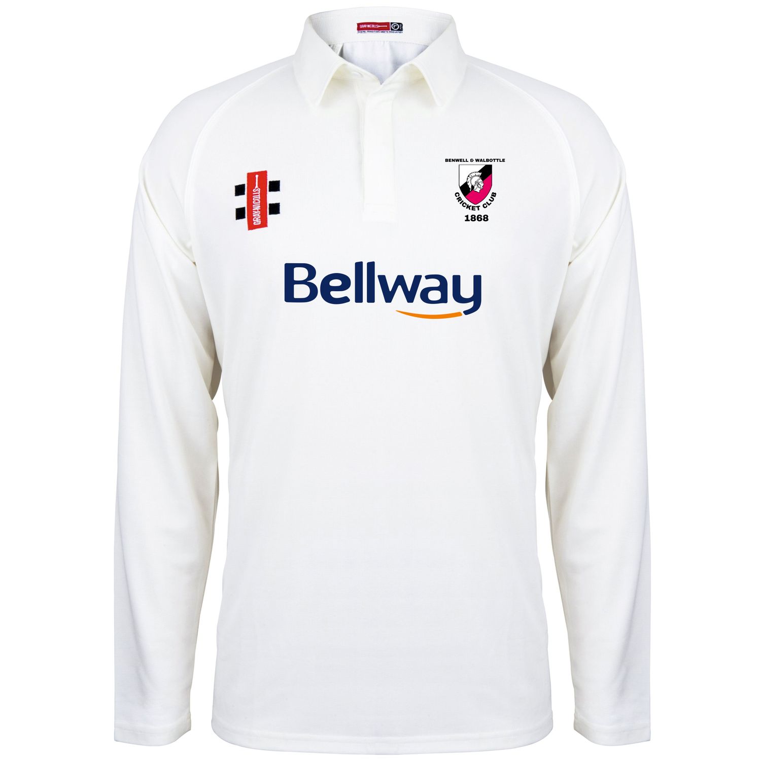 Benwell & Walbottle Matrix V2 Long Sleeve Cricket Shirt Benwell & Walbottle Matrix V2 Long Sleeve Cricket Shirt
