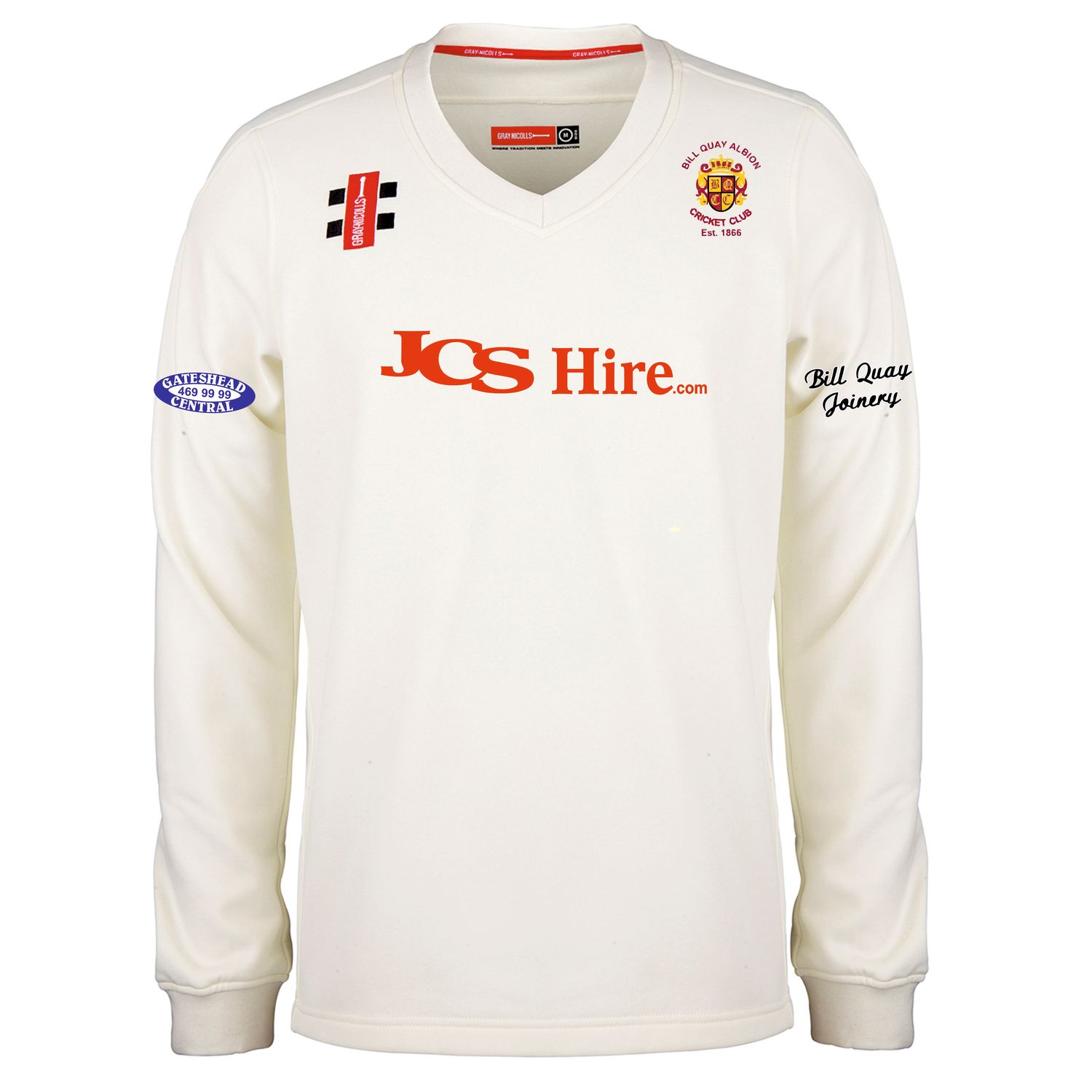 Bill Quay Pro Performance Long Sleeve Cricket Sweater Bill Quay Pro Performance Long Sleeve Cricket Sweater