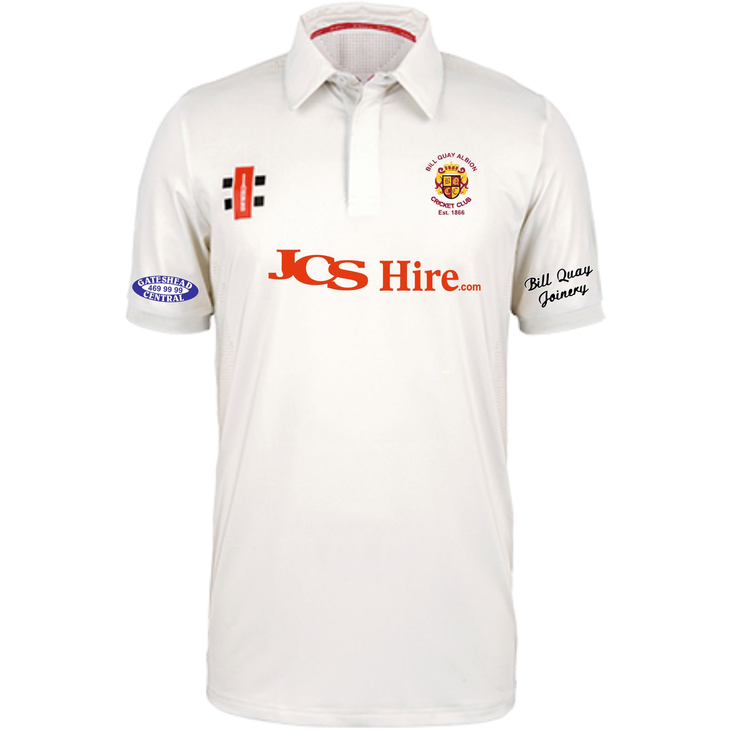 Bill Quay Pro Performance Short Sleeve Cricket Shirt Bill Quay Pro Performance Short Sleeve Cricket Shirt
