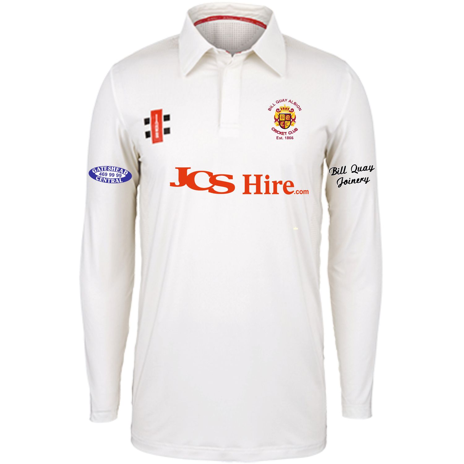 Bill Quay Pro Performance Long Sleeve Cricket Shirt Bill Quay Pro Performance Long Sleeve Cricket Shirt