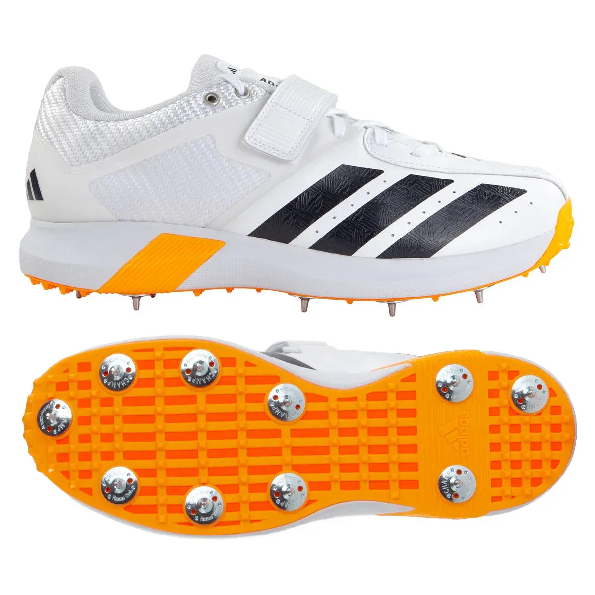 2026 adidas Adipower Incurza Spike Cricket Shoes - White / Tangerine 2026 adidas Adipower Incurza Spike Cricket Shoes - White / Tangerine