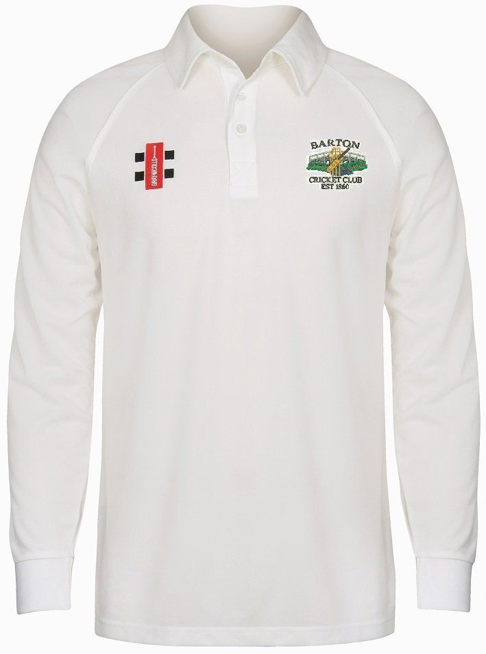 Barton Matrix V2 Long Sleeve Cricket Shirt Junior Barton Matrix V2 Long Sleeve Cricket Shirt Junior