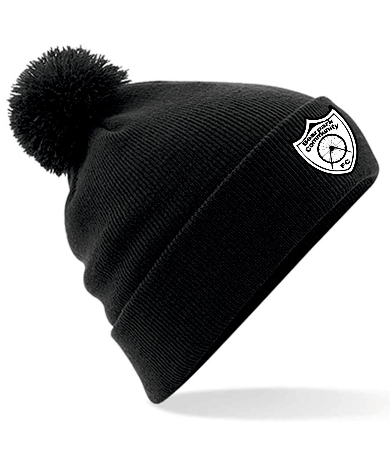 Bearpark FC Original Black Pom Pom Hat Bearpark FC Original Black Pom Pom Hat