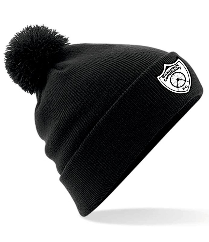 Bearpark FC Original Black Pom Pom Hat Bearpark FC Original Black Pom Pom Hat