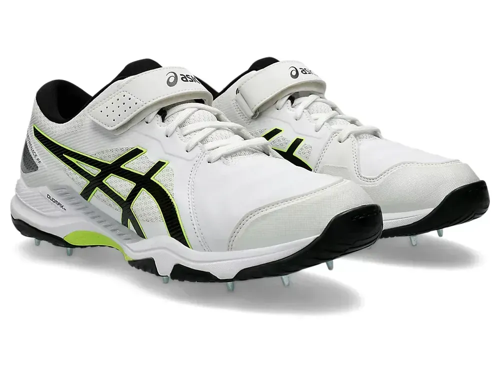 2025 Asics Unisex Speed Menace FF Bowling Cricket Shoes - White / Black 2025 Asics Unisex Speed Menace FF Bowling Cricket Shoes - White / Black