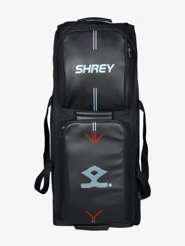 Shrey Meta 120 Black Wheelie Cricket Bag Size: 37 Shrey Meta 120 Black Wheelie Cricket Bag Size: 37"x 14.1"x 14.1"