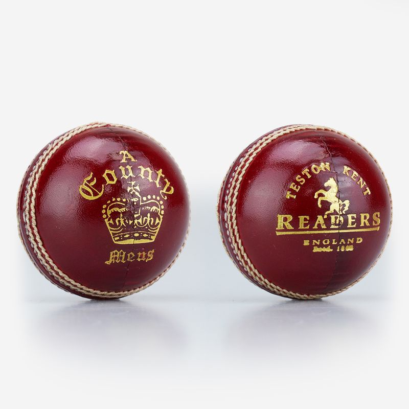 Readers County Crown 'A' Red Leather Cricket Ball Readers County Crown 'A' Red Leather Cricket Ball