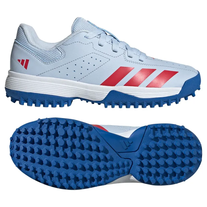2026 adidas Howzat Spikeless Pimpled Sole Crystal Sky Cricket Shoes - Junior 2026 adidas Howzat Spikeless Pimpled Sole Crystal Sky Cricket Shoes - Junior