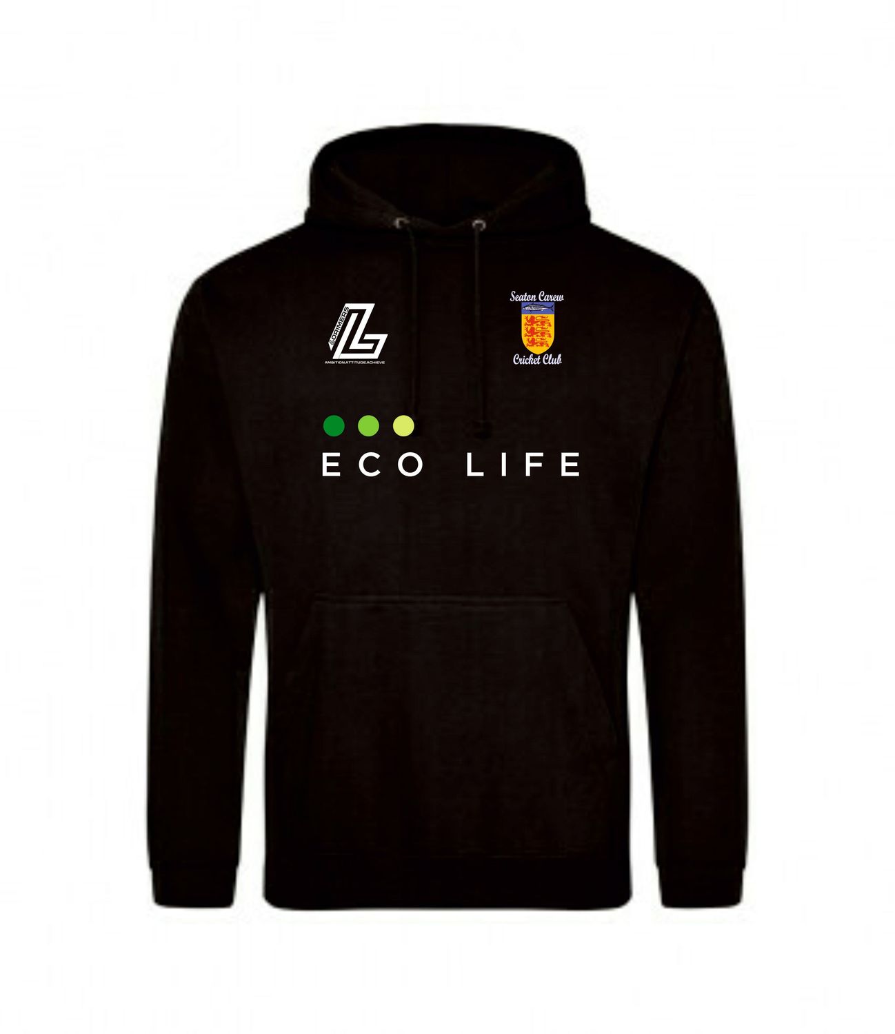 Seaton Carew Lorimers Black Hooded Top Adult
