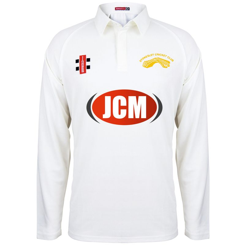 Stokesley Matrix Long Sleeve Cricket Shirt Adult Section Stokesley Matrix Long Sleeve Cricket Shirt Adult Section
