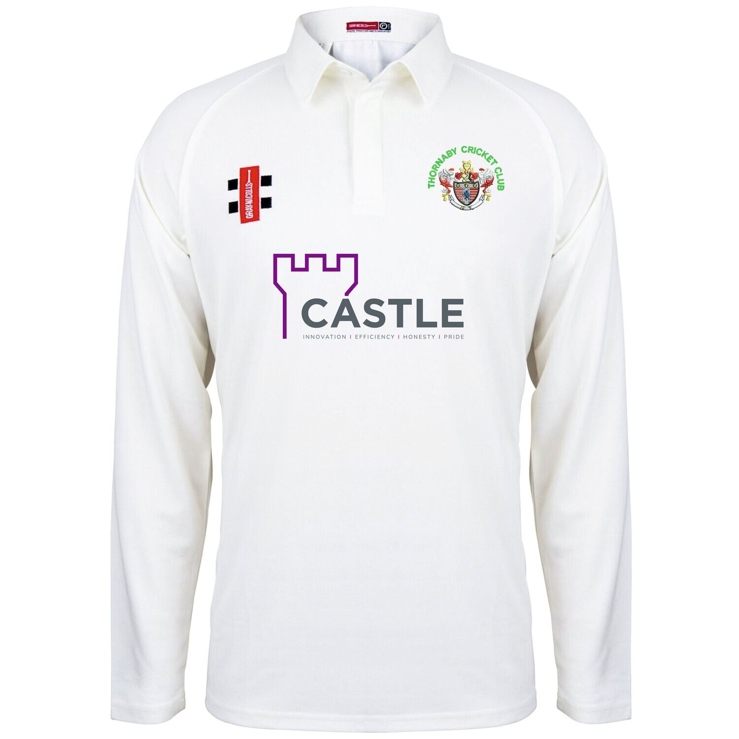 Thornaby Seniors Matrix V2 Long Sleeve Cricket Shirt