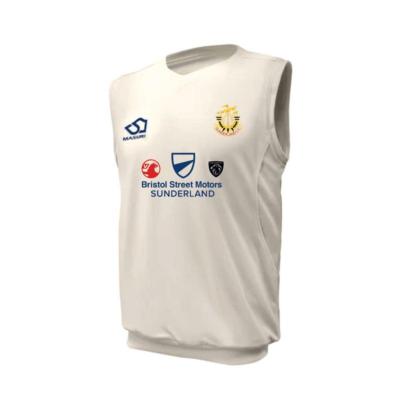 Sunderland Masuri White Playing Sleeveless Slipover