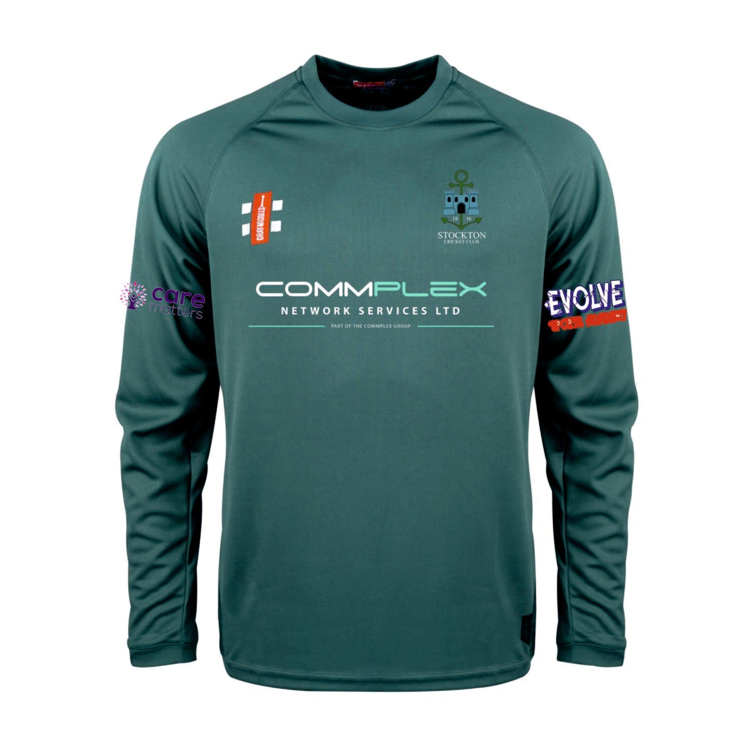 Stockton Matrix Green Long Sleeve T Shirt