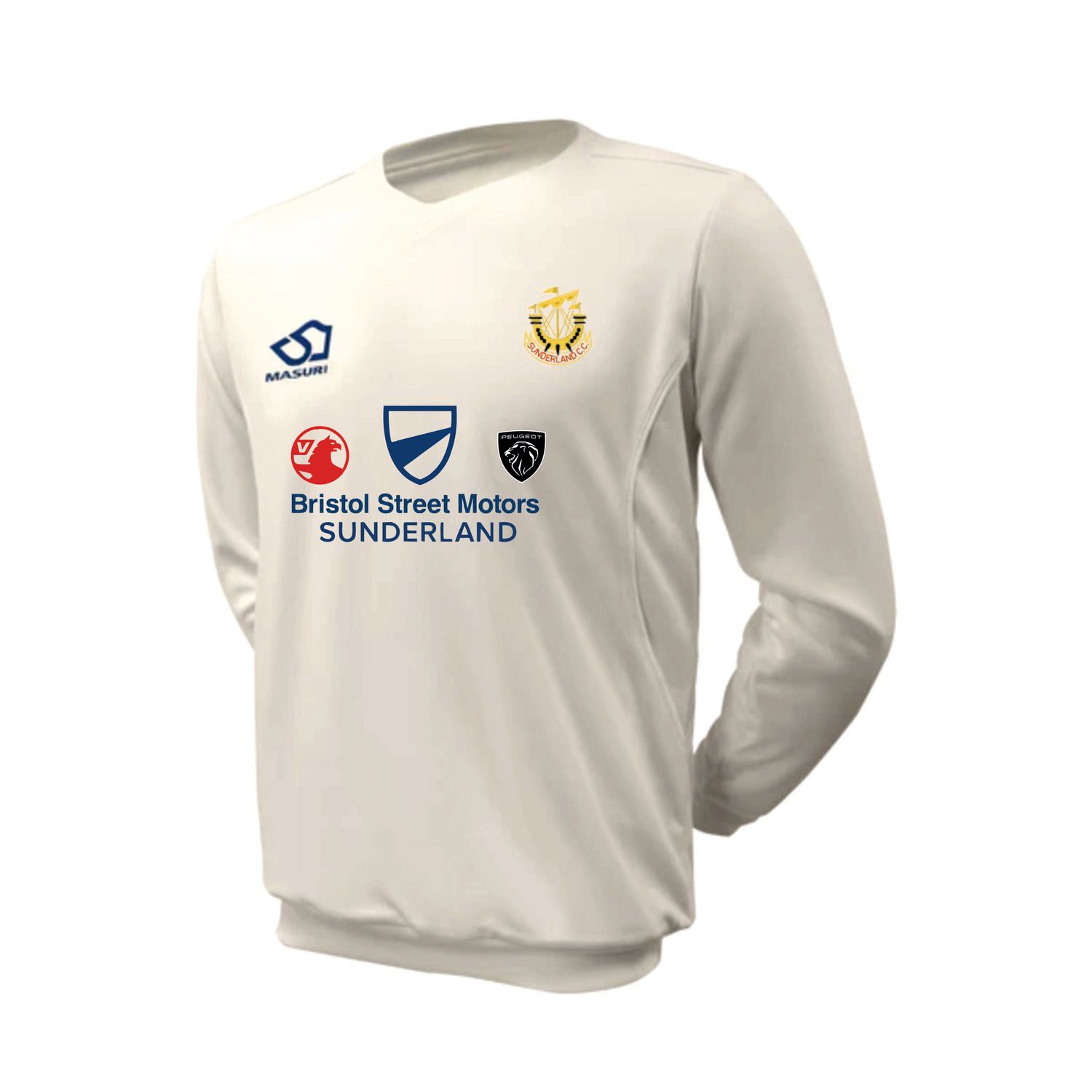 Sunderland Masuri White Playing Long Sleeve Sweater Sunderland Masuri White Playing Long Sleeve Sweater
