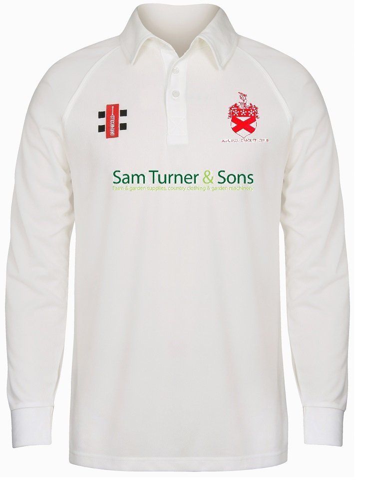 Scruton Matrix Long Sleeve Cricket Shirt Junior Scruton Matrix Long Sleeve Cricket Shirt Junior