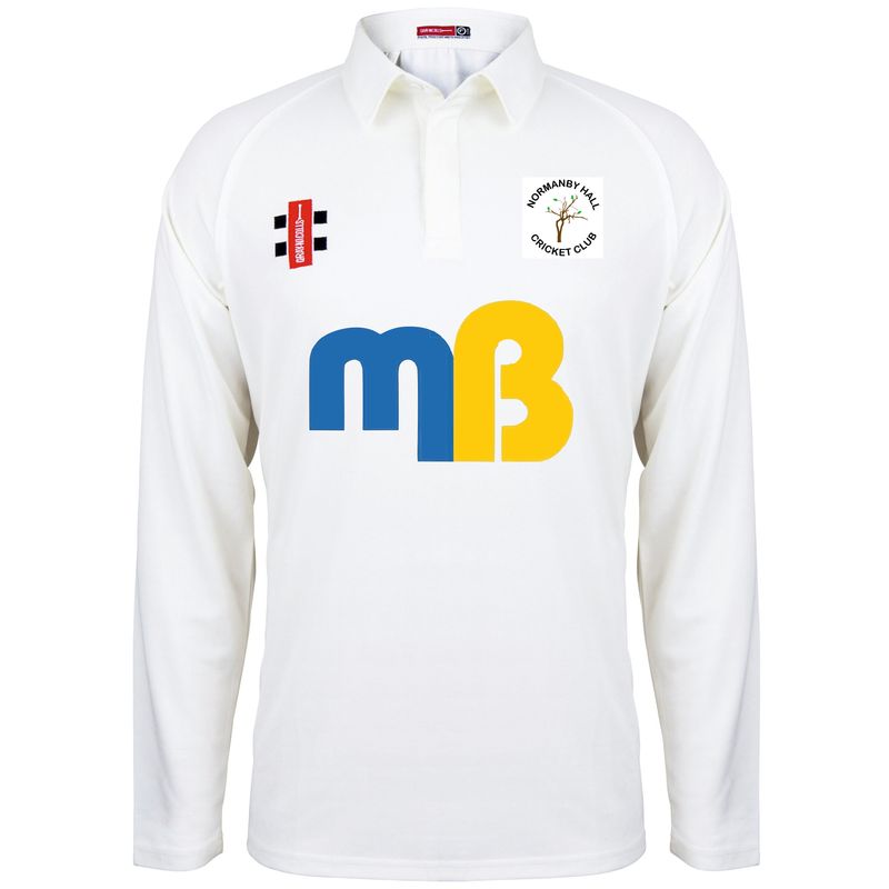 Normanby Hall Matrix V2 Long Sleeve Cricket Shirt Normanby Hall Matrix V2 Long Sleeve Cricket Shirt