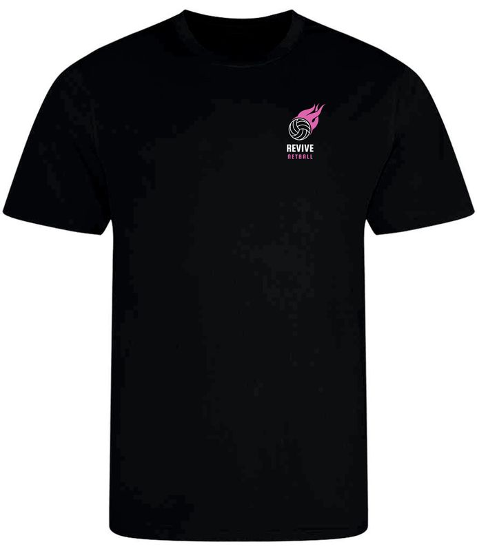Revive Netball Black Kids Training Top Revive Netball Black Kids Training Top