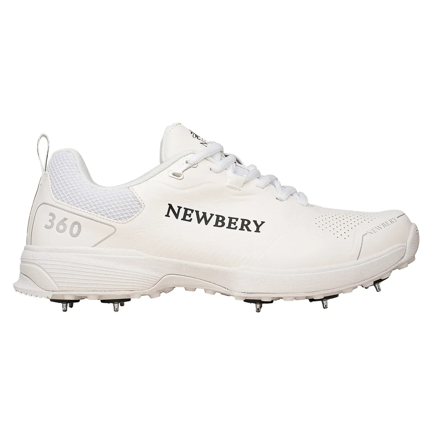 Newbery 360 Spike White Cricket Shoes Junior Newbery 360 Spike White Cricket Shoes Junior