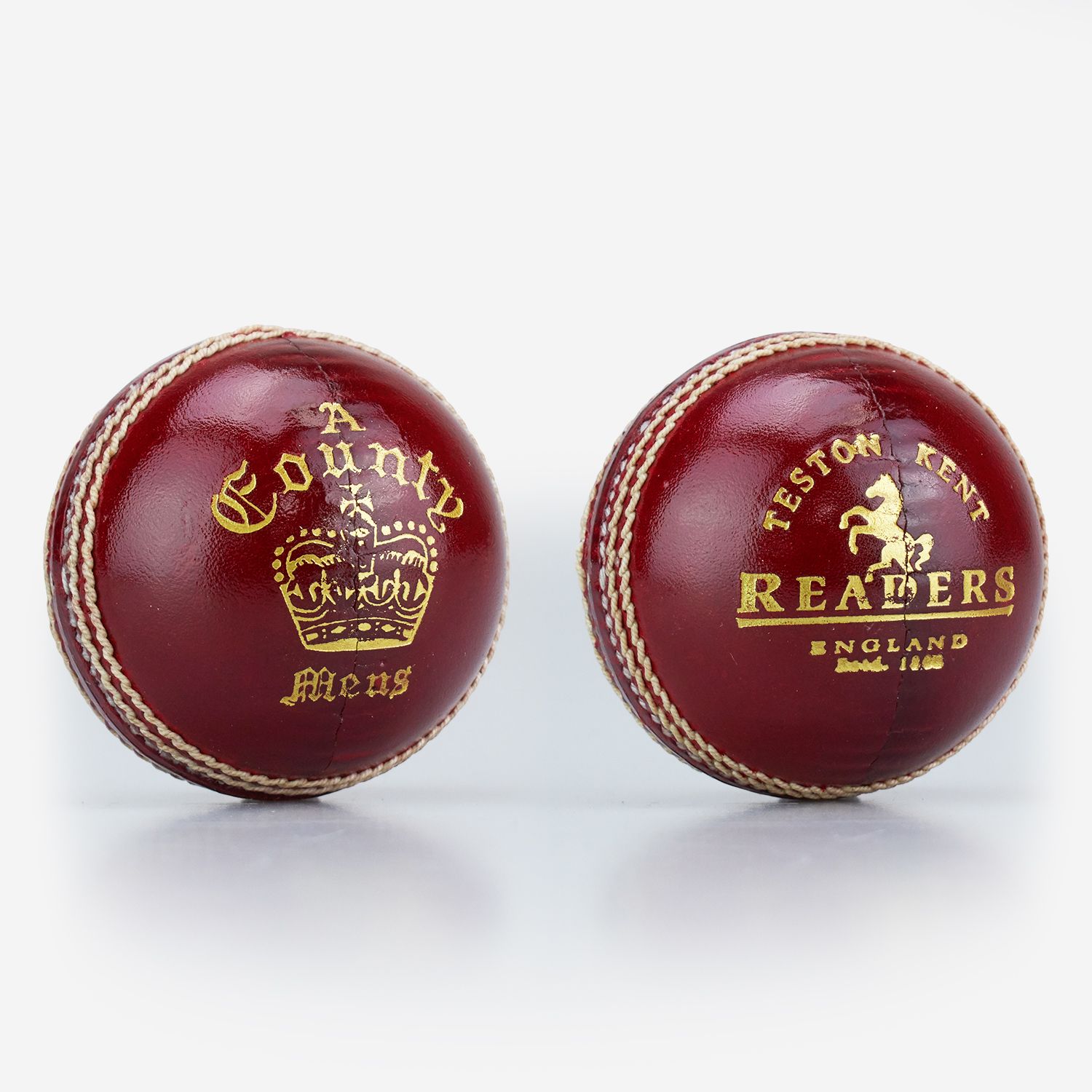 Readers County Crown 'A' Red Leather Cricket Ball Readers County Crown 'A' Red Leather Cricket Ball