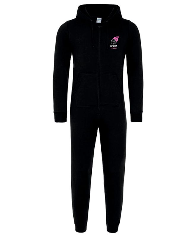 Revive Netball Black Adult Onesie Revive Netball Black Adult Onesie