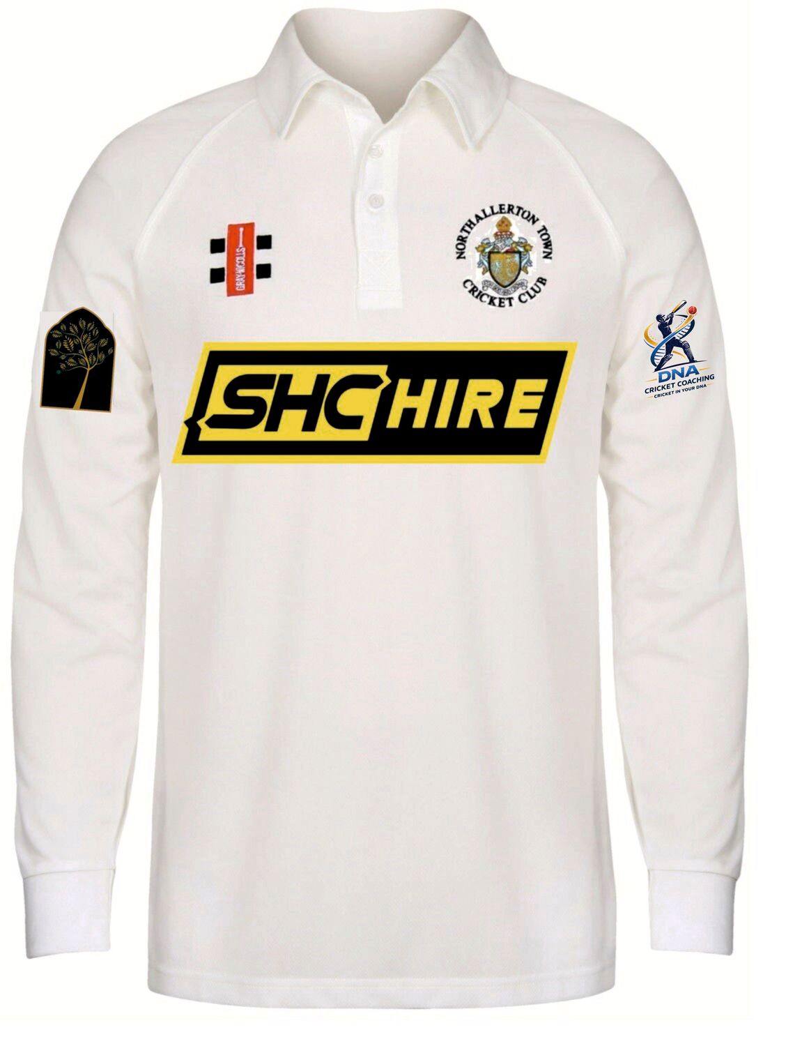 Northallerton Town Matrix V2 Long Sleeve Cricket Shirt Northallerton Town Matrix V2 Long Sleeve Cricket Shirt