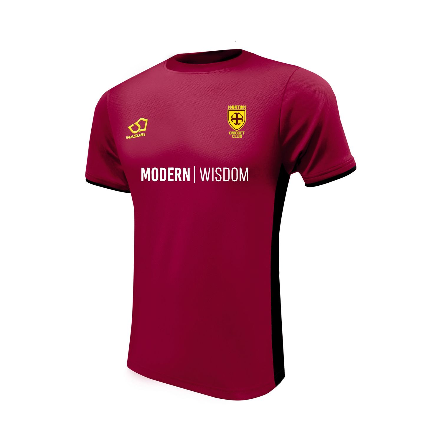Norton T20 Round Neck Maroon Cricket Shirt Short Sleeve