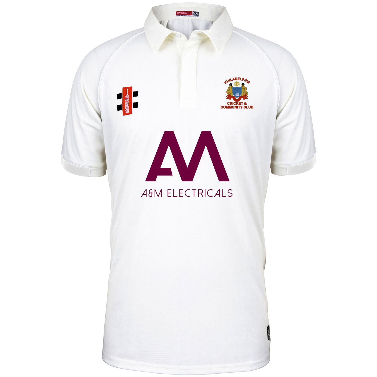 Philadelphia Matrix V2 Short Sleeve Cricket Shirt Philadelphia Matrix V2 Short Sleeve Cricket Shirt
