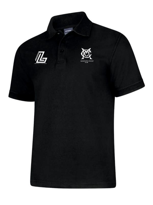 Mainsforth Lorimers Black Cotton Pique Polo Shirt Adult Mainsforth Lorimers Black Cotton Pique Polo Shirt Adult
