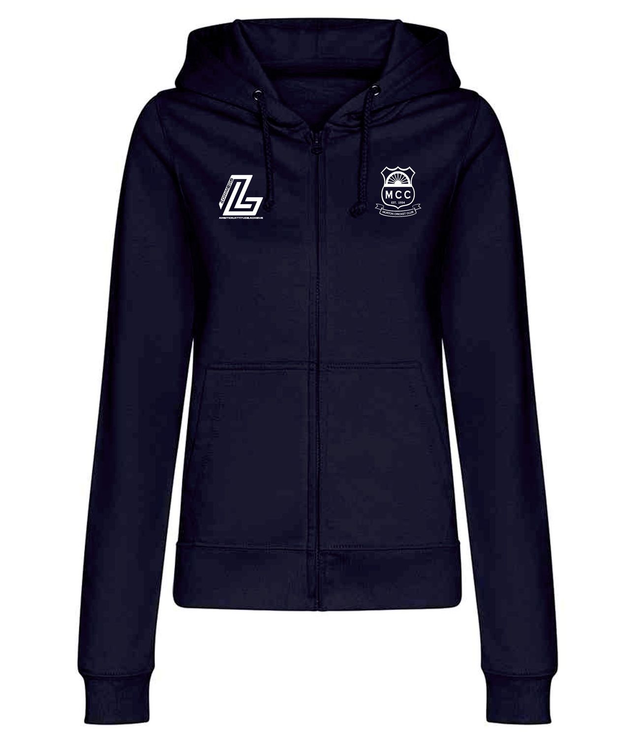 Murton Lorimers Navy Women's Full Zip Hooded Top