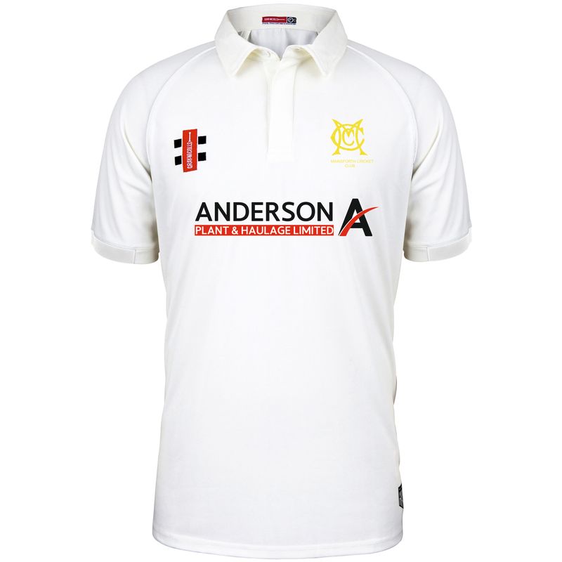 Mainsforth Matrix Short Sleeve Cricket Shirt Junior Mainsforth Matrix Short Sleeve Cricket Shirt Junior