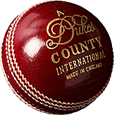 Dukes County International 'A' Red Cricket Ball Dukes County International 'A' Red Cricket Ball