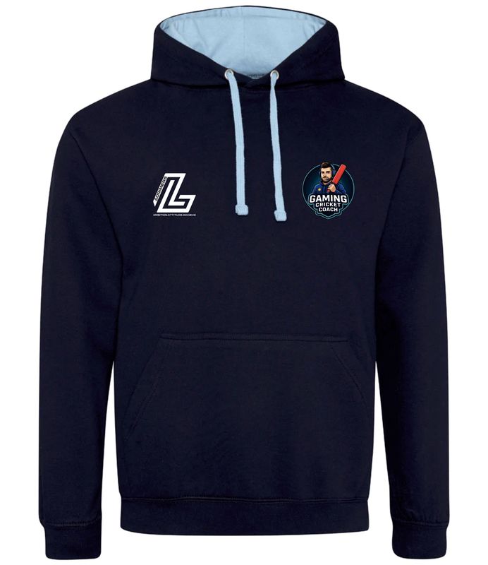 Gaming Cricket Coach Contrast Hoodie Gaming Cricket Coach Contrast Hoodie
