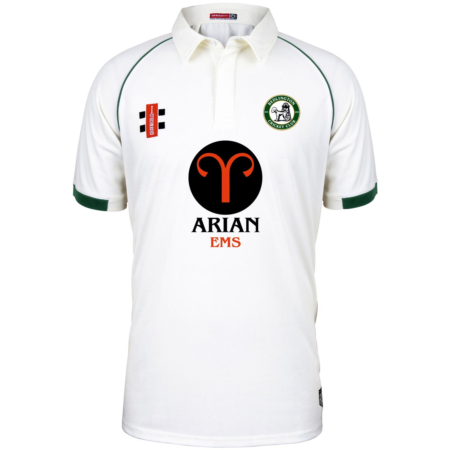 Bedlington SENIORS Matrix V2 Short Sleeve Cricket Shirt Bedlington SENIORS Matrix V2 Short Sleeve Cricket Shirt