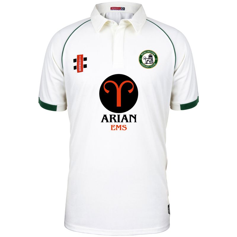 Bedlington SENIORS Matrix V2 Short Sleeve Cricket Shirt Bedlington SENIORS Matrix V2 Short Sleeve Cricket Shirt